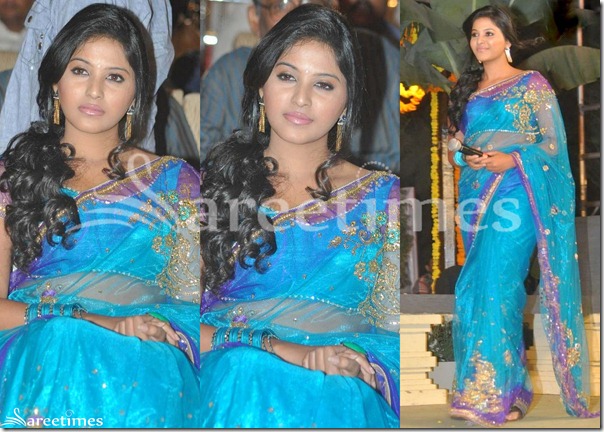 Anjali_Blue_Embroidery_Net_Saree