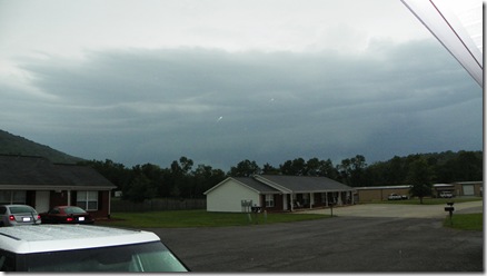 Storm came rolling across Trenton, GA at 55 mph.