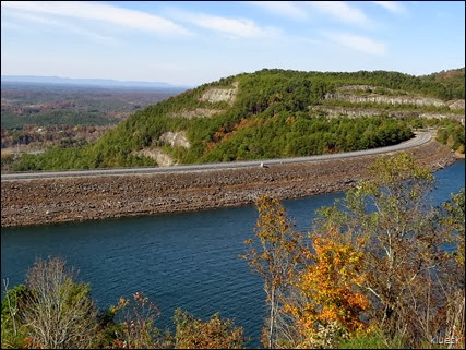 scenic overlook at Carters Lake,  Ellijay, Georgia