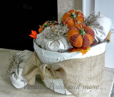 Drop cloth pumpkins