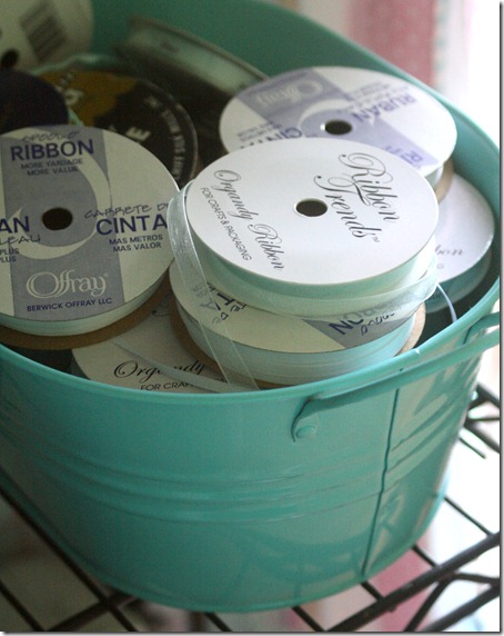 bucket of ribbon storage idea bucket of ribbon storage idea