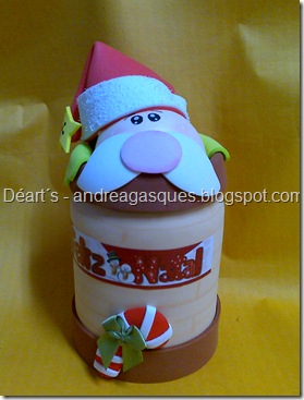 Porta doces Natal EVA Noel recheado