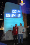 Ian and I at the Olympic countdown clock