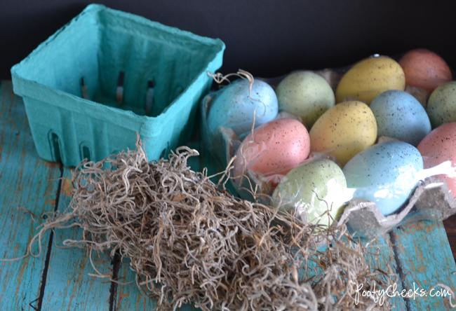 Mini Easter Basket Decoration - Made in under 5 minutes!