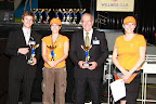 Jiří Habura( trenér) , Jaroslav Vokáč (Předseda Pražskeho ČASPV), Mirka Hadrbolcová ( Předseda sdružení), Jitka Štrobová ( Asistentka)