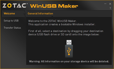 ZOTAC WinUSB Maker v1.1