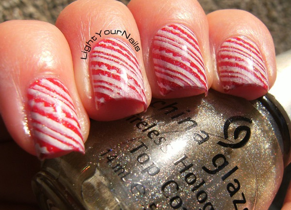 Christmas stamping mani Christmas stamping mani