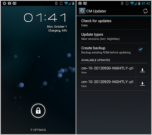 CyanogenMod 10 - aggiornamenti OTA