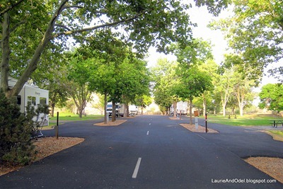 Plymouth Campground road and sites.