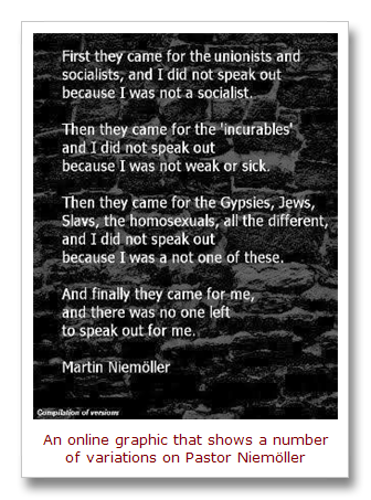 this day in quotes first they came for the communists or was it