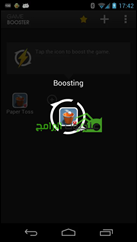 تطبيق تسريع الألعاب والتطبيقات للأندرويد Game Booster & Launcher أثناء القيام بتسريع لعبة