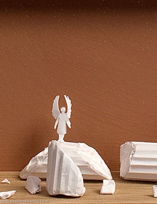 obras de arte em papel 3D origami Peter Callesen desbaratinando (12) obras de arte em papel 3D origami Peter Callesen desbaratinando (12)