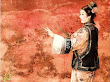 Samurai And Pink Sky