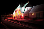 Worpsweder Bahnhof - Illumination zum 100sten Geburtstag