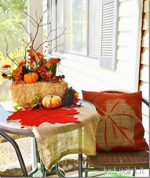 fall front entry decor