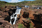 Her hvor Treur River løber sammen med Blyde River starter Blyde River Canyon.