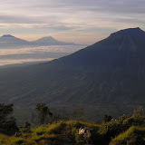 Merbabu, Merapi and Sumbing from Sindoro (Daniel Quinn, June 2010) Merbabu, Merapi and Sumbing from Sindoro (Daniel Quinn, June 2010)
