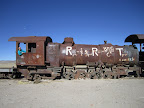 Hails showing off another one of her skills - steam train driving!
