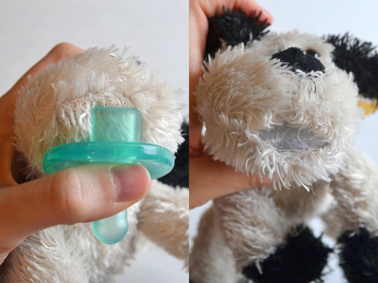 stuffed animal pacifier tutorial