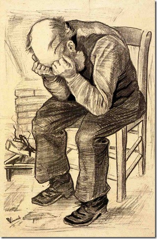 1882  Vincent Van Gogh   Worm Out  Litograph  50x35 cm  Amsterdam, Van Gogh Museum