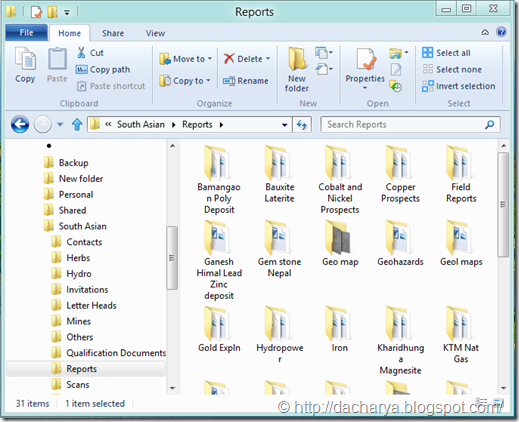 Windows 8 Explorer