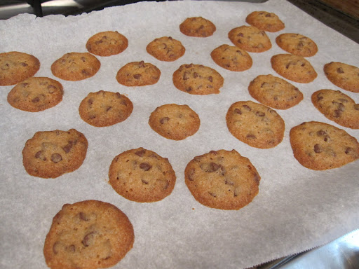 Wait til the edges begin to brown and be careful to not over cook!