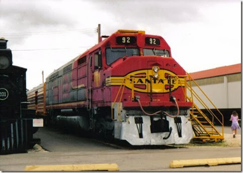 Atchison, Topeka & Santa Fe FP45 # 92 at the Illinois Railway Museum on May 23, 2004