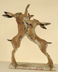 boxing hares