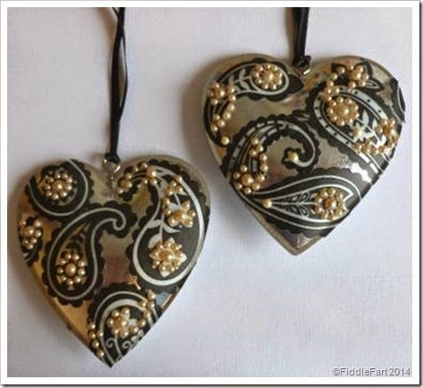 Paisley heart christmas decorations Paisley heart christmas decorations