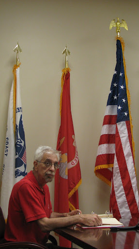 Team leader Gary Collins prepares for the opening of the Springfield Vet Center. (photo by: Kenrick Nobles)