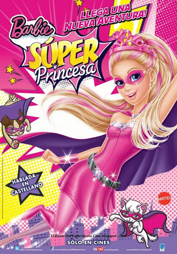 → Barbie super princesa: Poster latino afiche oficial: Barbie in Princess  Power | El Bazar del Espectáculo Cine