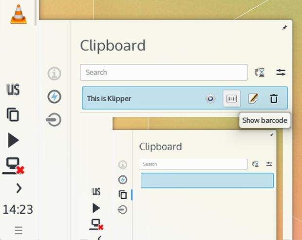 Klipper - KDE Plasma Next