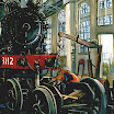 E18 Geoff cleaning the 3112 in the Large Erecting Shed 2007 oil on canvas 41 x 31cm.jpg