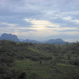 Bongkok, Parang and the Jatiluhur hills from the train to Bandung just before sunset (Dan Quinn, December 2012)