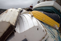 Sad row boats