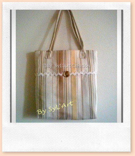 Sac rayures et galon Sac rayures et galon