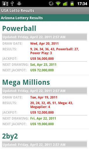 USA Lotto Results