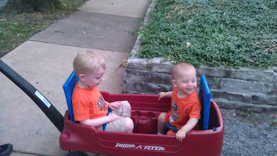 Ollys first wagon ride