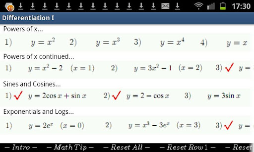 Differentiation Practice