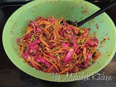 Balsamic Vinagrette Coleslaw wRed Cabbage-Onion-Carrot-Broccoli