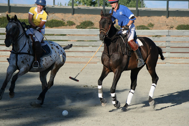 Club members vie for the ball