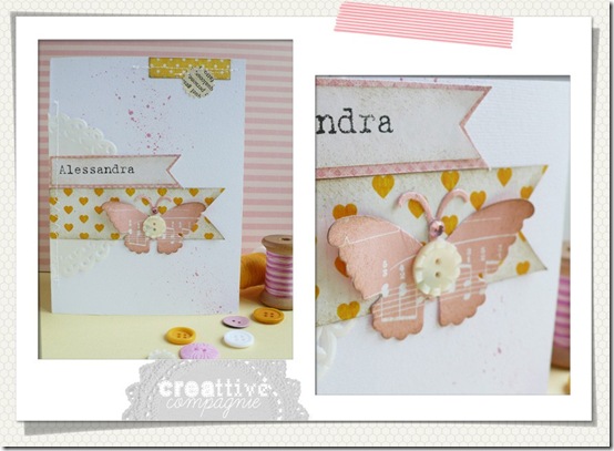 biglietto farfalla - nascita battesimo comunione cresima bimba 1 biglietto farfalla - nascita battesimo comunione cresima bimba 1