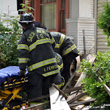 Per SacPD, driver apparently had a seizure while driving west on Serra Way, lost control and crashed right between two homes on Alhambra Blvd. The driver had to be extricated from the vehicle utilizing the Hurst Tool (aka: Jaws of Life) and was transported to the hospital via paramedics. News_110419_VehicleCrashBetweenHouses