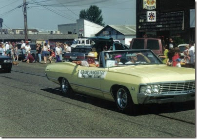 02 1967 Chevrolet Impala Convertible with Grand Marshall Roy 'Hop' Elliott in the Rainier Days in the Park Parade on July 10, 1999