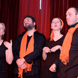 Avec Agnès Calvache et Thierry"Mogwai" Croix.
Photos : J.Godard IMPRO 2X2 invite la Belgique