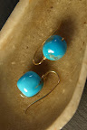 18ct Gold and turquoise earrings 220.00
