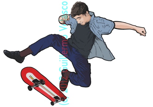 1 skate dibujo