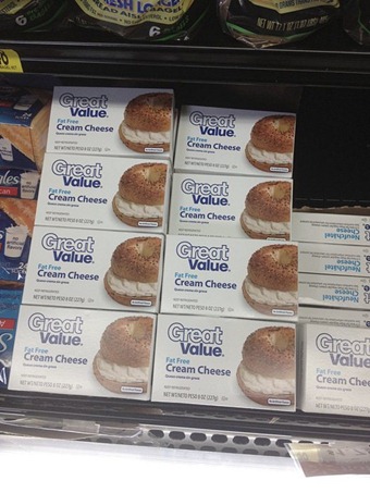 I need cream cheese for my cream cheese glaze. With all the other flavors, I decide to go with fat free since you wouldn't be able to tell the difference.