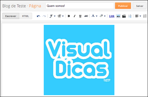 Como criar um menu simples na nova interface do Blogger (2015) - Visual Dicas