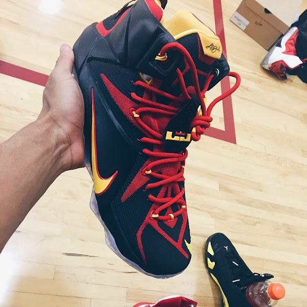 First Look at Nike LeBron XII 12 Fairfax Lions Away PE